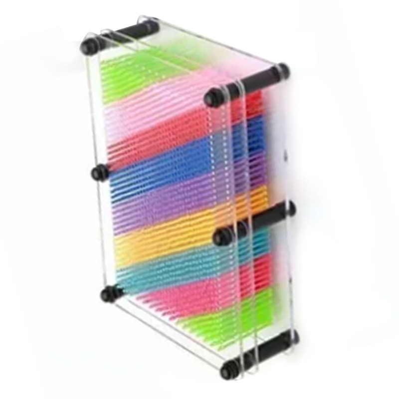 3D Pin Art Board Toy Colorful Improve Imagination Incredibly Patterns