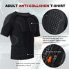 STONEKISS Men’s Chest Protective Shirts, Rib Protector Shirt with Zipper