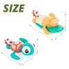 DUCKBOXX XX Pull-String Wind-up Swimming Beach Buddy Turtle & Beaver