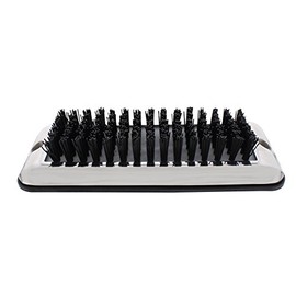 United Pacific 90050 Stainless Shoe/Boot Scraper w/Nylon Brush, 430 Stainless Steel Housing – Black Brush – ONE Unit