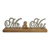 Goldbach Mr & Mrs Lettering Aluminium and Wood 33/10.5/5 cm