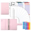 TOYESS 30Pcs Budget Binder Set for Money Saving Wallet, A6