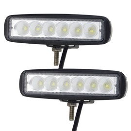 Willpower 6 inch 18W LED Work Light Driving Pods Flood Beam Work Lamp For Off Road SUV ATV UTV Boat 4X4 JP JK 4Wd Truck 12V-24V 1800LM