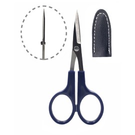 Sanhana Cutwork Scissors, Blue, 4.7 inches (120 mm), For Both Left and Right Use, Sharp, Crafts, Dressmaking, Thread Cutting Embroidery, Patchwork, Cloth Cutter, Compact
