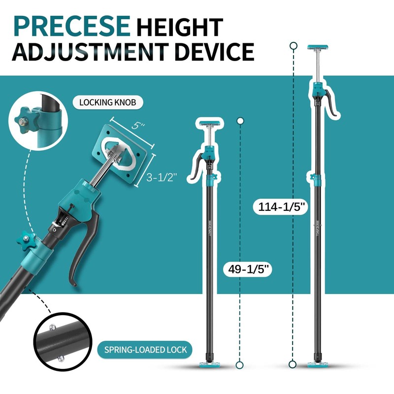 MAXENIKIT Third Hand Support Pole Heavy Duty, Cabinet Jacks for