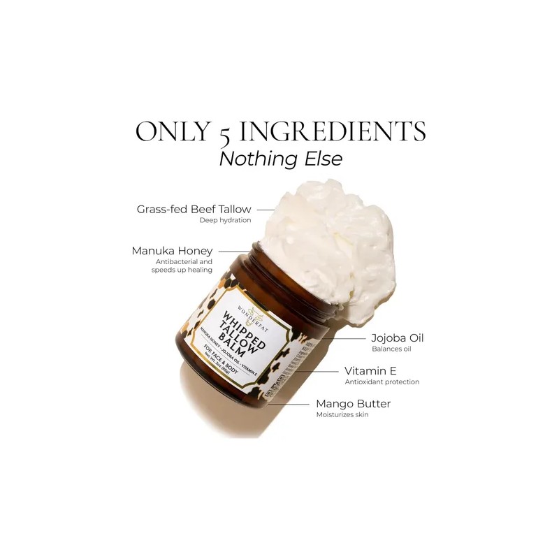Bálsamo Sebo Res Natural Crema Hidratante Facial De Ternera