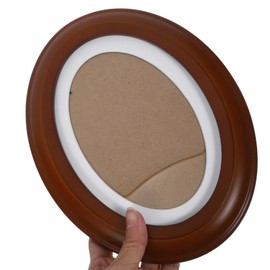 Luxshiny Oval Picture Frames 7 Inch Brown Oval Photo Frames Vintage Wall Hanging Victorian Picture Frame For Wall Mounting Home Decor Photo Gallery