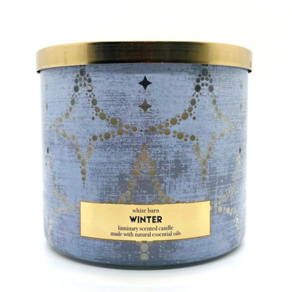 Bath and Body Works Candle Winter Fragrance 3 Wick 14.5 Ounce Essential Oils Winter
