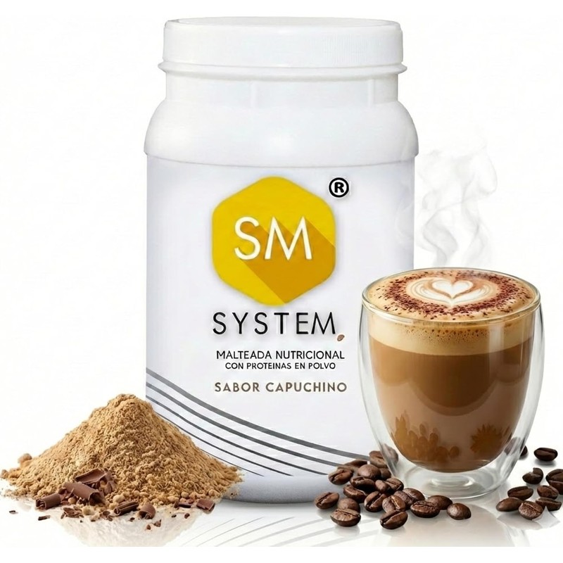 SM SYSTEM Malteada de Proteína Multivitamínica Desayuno Completo en 1