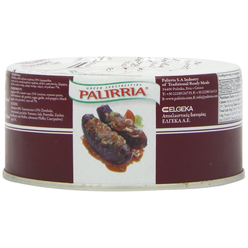 Palirria Aubergine in Tomato Sauce 280 g (Pack of 6)