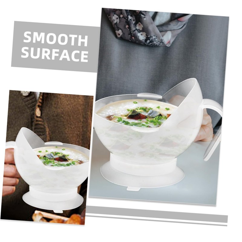 Baluue 2Pcs Suction Cup Bowl for Elderly and Disabled Slip