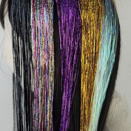 Glitter Hair Bridge Wig Hairpiece (WFG4HEX) / 반짝이 헤어 브릿지 가발 헤어피스 (WFG4HEX)