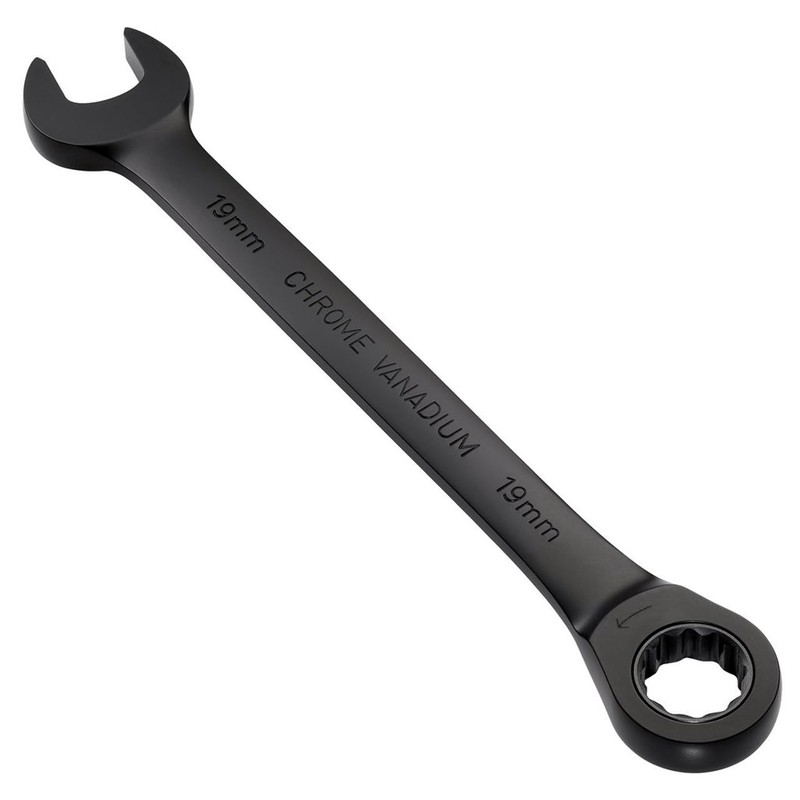 Draper 03892 Expert HI-TORQ Metric Ratchet Combination Spanner, 19mm, Black