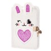 PESLNG Secret Diary Girl with Lock, Plush Notebook with Padlock,