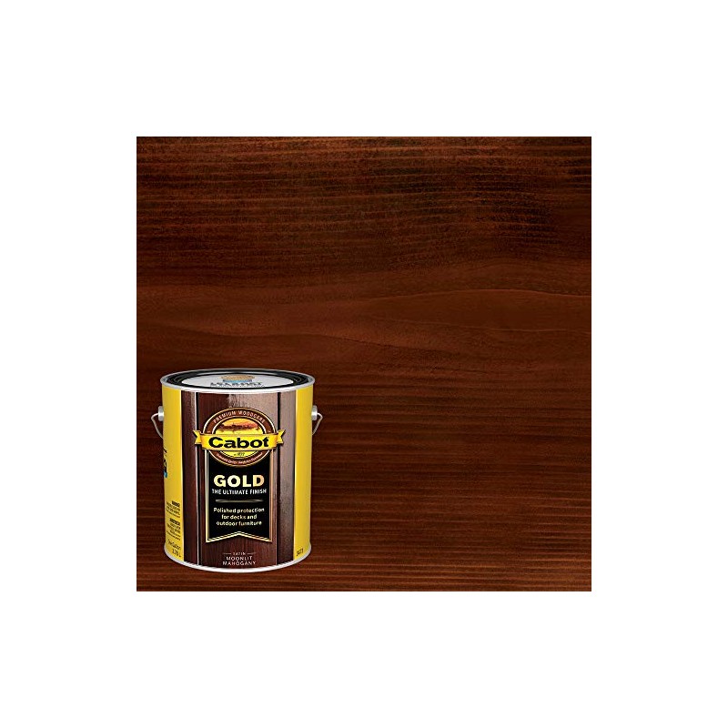 Cabot 140.0003473.007 Gold Finish, Translucent, Moonlit Mahogany, Satin - 1