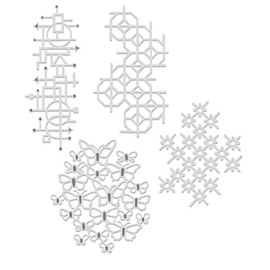 Small Texture Dies - Sweet Dixie Cutting Die,Silver