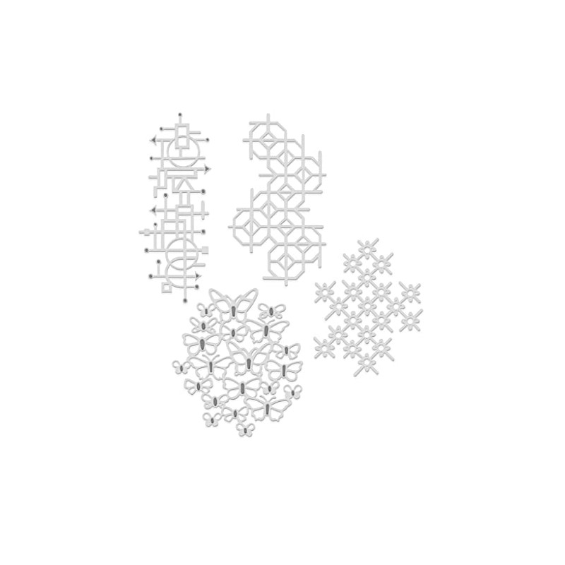 Small Texture Dies - Sweet Dixie Cutting Die,Silver