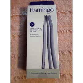 Flamingo Women’s FLAMINGO Disposable Dermaplane Facial Razors 3 PACK New!