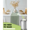 Pureegg Sage Green Plastic Table Runners - 10 Pack, 14''