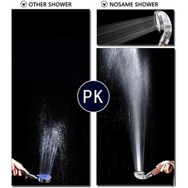 NOSAME Filter Filtration High Pressure Water Saving 3 Mode Function Spray Shower Head