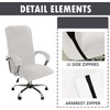 Velvet Office Chair Cover with Arm Covers Stretch Computer Desk