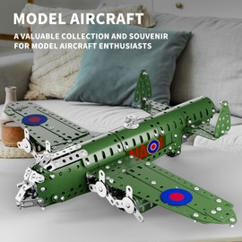 Lucky Doug STEM Building Projects Model Airplane Set - 389 Pieces STEM Project Building Toys for Kids Ages 8-12, Assembly Science Kit Educational Army Toys Gift for Kids Boys 8 9 10 11 12-16 Years Old