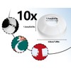 Lhbwhiz Pack of 10 Heating Pipe Rosette, Plastic Heating Pipe