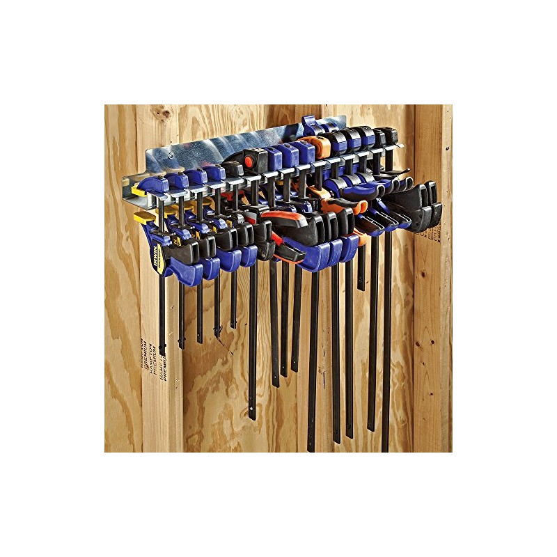 Quick-Release Bar Clamp Rack – Tool Storage Rack Holds 15