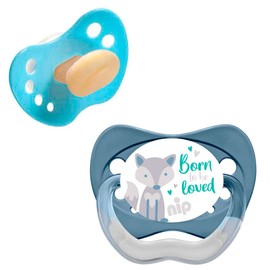 NIP Economy Set NaturLatex Dummies Size 3 (18-32 Months) Latex Pack of 6 Boys Latex, Made in Germany, BPA Free