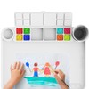 Svartur Silicone Painting Mat with Cup and Palette Removable, 17"X13"