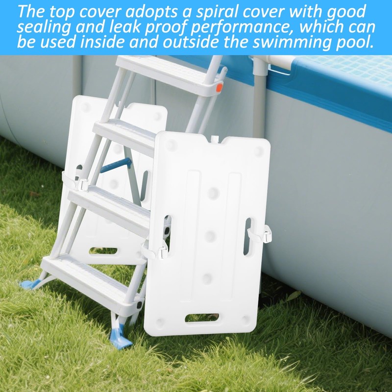 2 PCS Swimming Pool Ladder Weights with 12 Adjustable Straps,