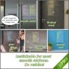 JJPRO Non-Magnetic Dry Erase List Board for Fridge, 11.5"x7" Clear