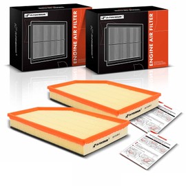 A-Premium 2-PC Engine Air Filter Compatible with Volvo S60, S60 Cross Country, S80, V60, V60 Cross Country, XC60, XC70, 2015-2018, 2.0L 4.4L, Replace# 30748212