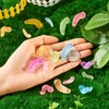 Boutigem 36Pcs Glow in The Dark Worm Figurines Luminous Worm