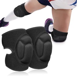 Ylinwtech (XL Knee Pads, 30 mm Black Thick Anti-Collision Sponge, Non-Slip Volleyball Knee Pads, 1 Pair Garden Knee Pads, for Gardening, Cleaning, Flooring, Volleyball, Dancing