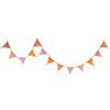 G2PLUS Happy Birthday Fabric Banner, 4.2M Double Sided Triangle Tassel