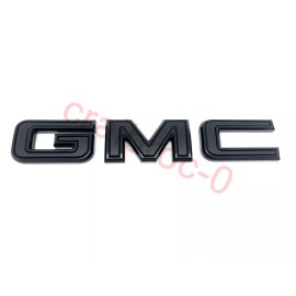 Auto GMC New Black  Rear Tailgate Emblem For 2020-25 GMC Acadia Terrain Yukon Yukon XL
