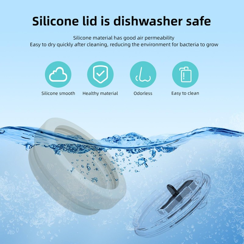 Replacement Lid for 40 oz Cups, Reusable Leak-proof and Dustproof,