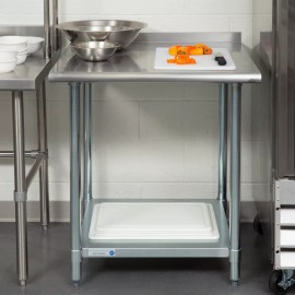 NSF Stainless Table NEW!! 30" x 30" Stainless Steel Work Prep Table Undershelf Restaurant Backsplash