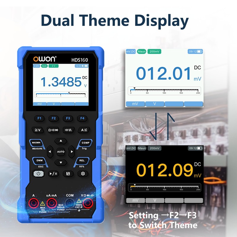 OWON Oscilloscope Multimeter OWON HDS160 60,000 Counts Display 2 in