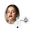 OVENTE 9'' Rechargeable Lighted Wall Mount Makeup Mirror for Bathroom