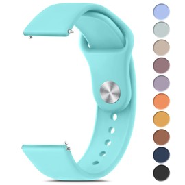 Meliya Bands Compatible with 20mm Watch Bands, Quick Release Soft Silicone Sport Replacement Strap for Smartwatch with 20mm Watch Lugs for Women Men