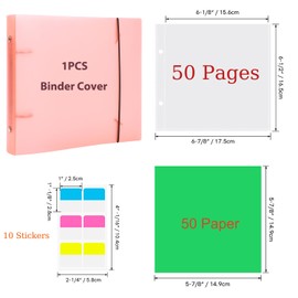 111 Pages1Sets 6x6 Cookie Stencil Storage Binder Die Cut and Stamp Storage Folder Baking Stencil Organizer Scrapbooking Cutting Dies Stencil Storage Book Collections Case Organizer (Orange Color