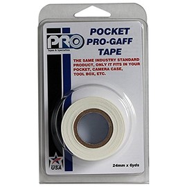 Pocket Pro-Gaff Gaffer's Spike Tape on a Mini core (White 48mm X 6 yds)