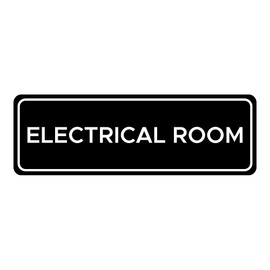 Electrical Room Sign for Door or Wall - 3" x 9"