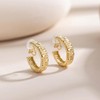 Eahoopfm Clip on Earrings Women, 14K Gold Small Gold Hoop