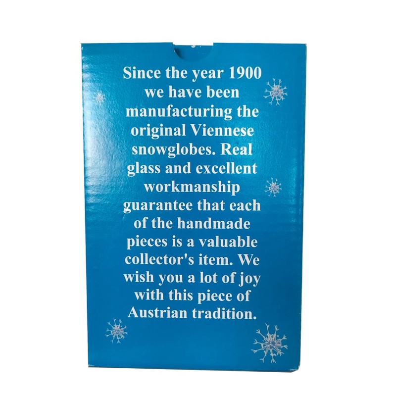 VIENNA SNOWGLOBE 1289 Real Glass Snow Globe with Mouse Design