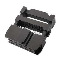 MakerMind JTAG AVR IDC Female 10-Pin 2 x 5P 2.54 mm Ribbon Cable Connection Pack of 10