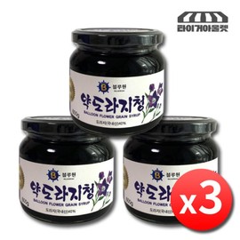 Blue One Medicinal Balloon Flower Root Syrup 600g x 3 Bottles, Premium Korean Balloon Flower Root Syrup, Balloon Flower Root Extract, Concentrated Extract, Extract Paste, Balloon Flower Root Extract / 블루원 약도라지청 600g x 3병 국산 프리미엄 도라지청 도라지조청 진액 농축액 추출물 진액고 도라지고