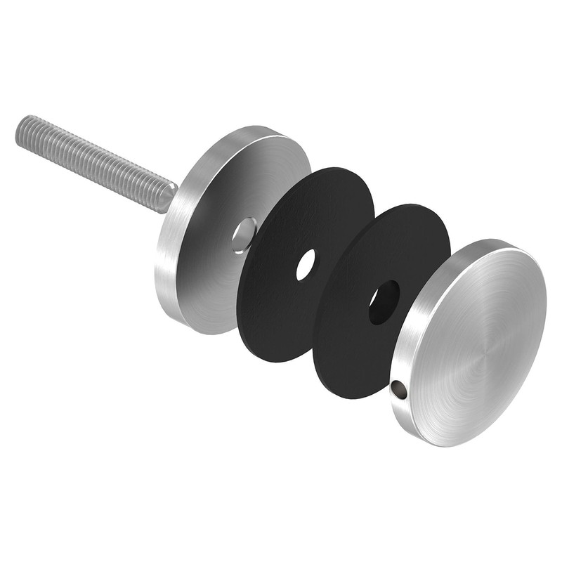 STEINBACHER© Stainless steel glass dot holder, diameter 62 mm, connection: